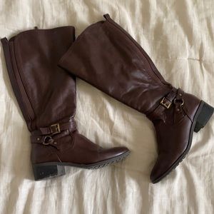 Rich Brown Wide Calf Riding Boots😍😍